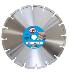 Disque Diamant Segments 125X22.23 Ht10 ref 771254 Leman