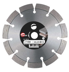 Disque Diamant Segments A Rainurer 125X22.23 Ht 12 ref 780125 Leman