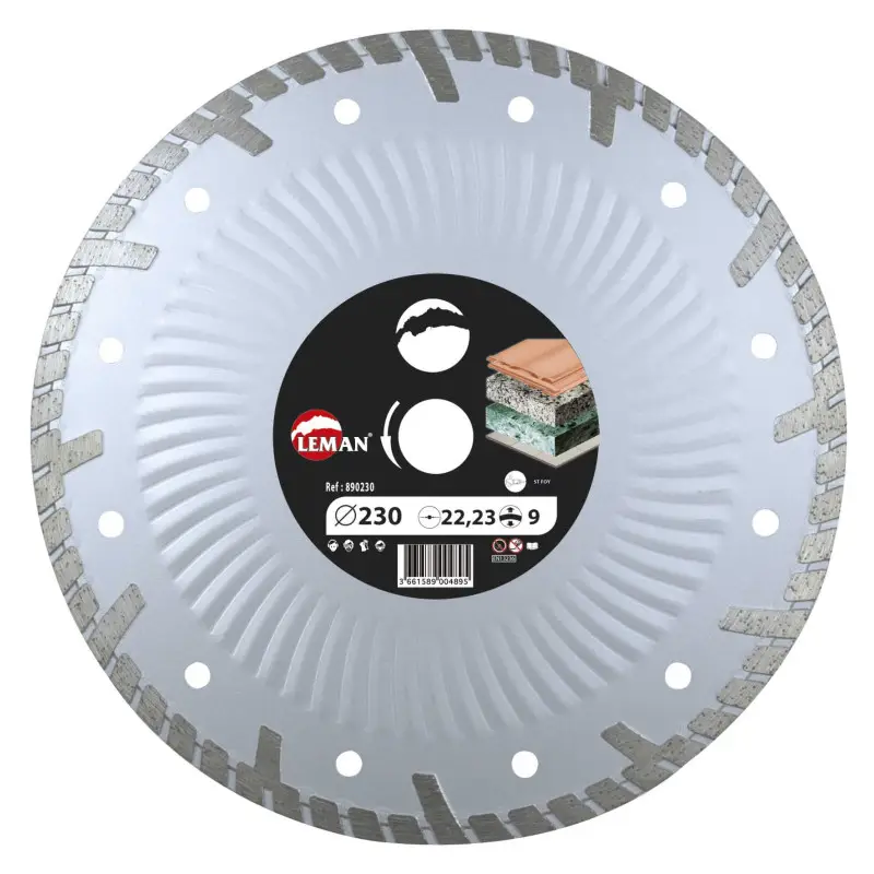 Disque Diamant Jante Continue 115X22.23 Ht9 Tuile Granit ref 890115 Leman