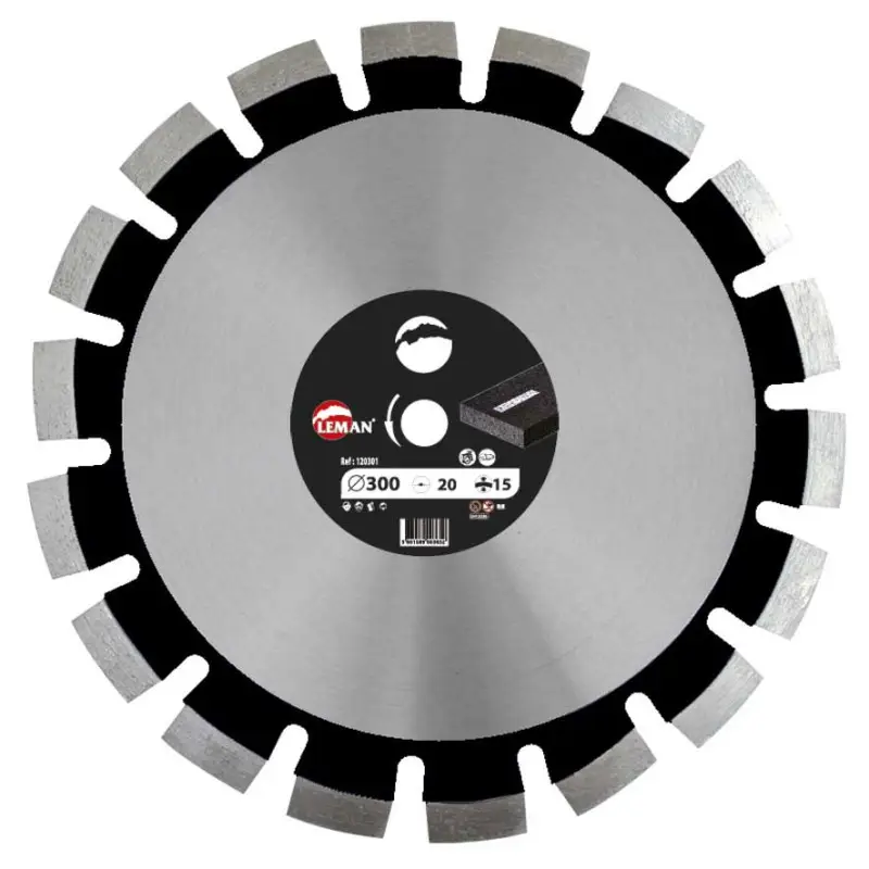 Disque Diamant Segments Asphalte 400X25.4 Ht 15 ref 120405 Leman