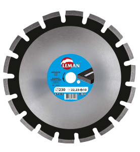Disque Diamant Segments Asphalte 300X20 Ht 10 ref 220301 Leman