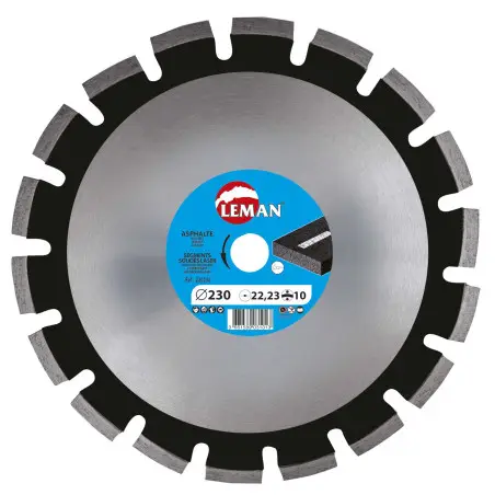 Disque Diamant Segments Asphalte 400X25.4 Ht 10 ref 220405 Leman