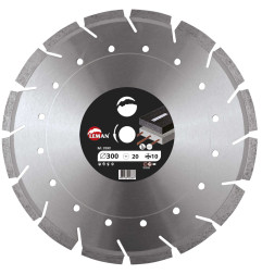 Disque Diam Segments Mixte 300X20 Ht10 Asphalte/Béton Armé ref 310301 Leman