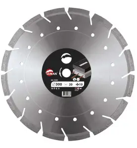 Disque Diam Segments Mixte 400X25.4 Ht10 Asphalte/Béton Armé ref 310405 Leman