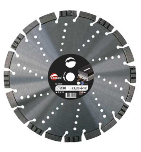 Disque Diam Segments Multimat 230X22.2 Ht12 ref 410230 Leman
