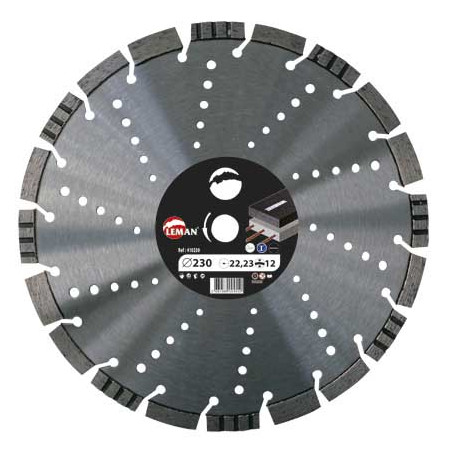 Disque Diam Segments Multimat 350X25.4 Ht12 ref 410355 Leman