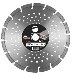 Disque Diam Segments Multimat 400X25.4 Ht10 ref 720405 Leman