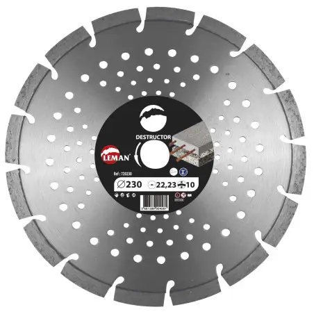 Disque Diam Segments Multimat 400X25.4 Ht10 ref 720405 Leman
