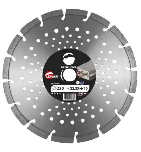 Disque Diam Segments Multimat 400X25.4 Ht10 ref 720405 Leman