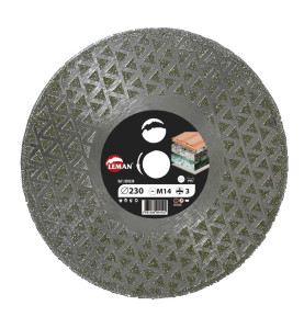 Disque Diamant Jante Continue 115X M14 Ht3 Multimatériaux ref 850115 Leman
