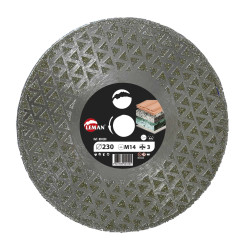 Disque Diamant Jante Continue 125X M14 Ht3 Multimatériaux ref 850125 Leman