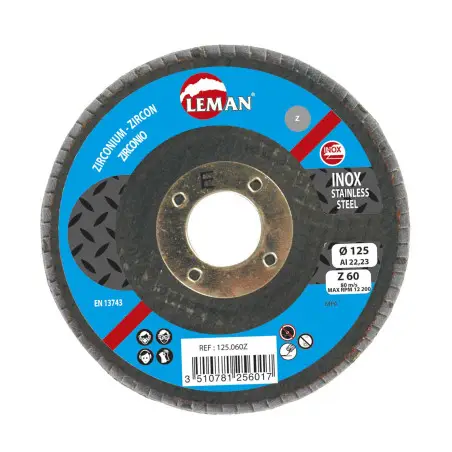 Disque A Lamelles Bombe 115 Grain 40 Zirconium ref 115.040Z Leman