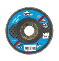 Disque A Lamelles Bombe 115 Grain 60 Zirconium ref 115.060Z Leman