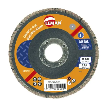 Disque A Lamelles Bombe 115 Grain 100 Corindon ref 115.100A Leman