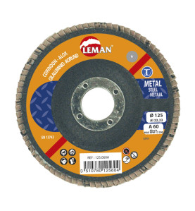 Disque A Lamelles Bombe 115 Grain 120 Corindon ref 115.120A Leman