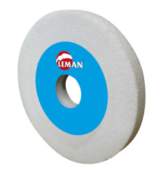 Meule Touret Blanche 150X20X32 Finition Gr60 Vitrifiée Corindon ref 15016 Leman