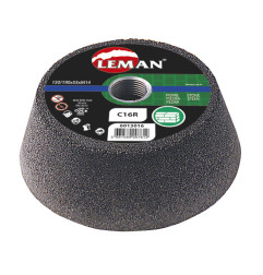 Meule Boisseau Bakelite D130/100X55 M14 Gr 16 Carbure Silicium ref 6013016 Leman