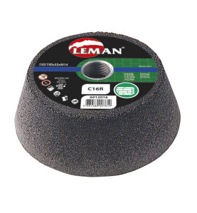 Meule Boisseau Bakelite D130/100X55 M14 Gr 80 Carbure Silicium ref 6013080 Leman