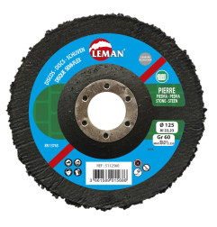 Disque Semi Rigide Bombe 125X22,23 Gr16 Md Carbure Silicium ref 5112516 Leman