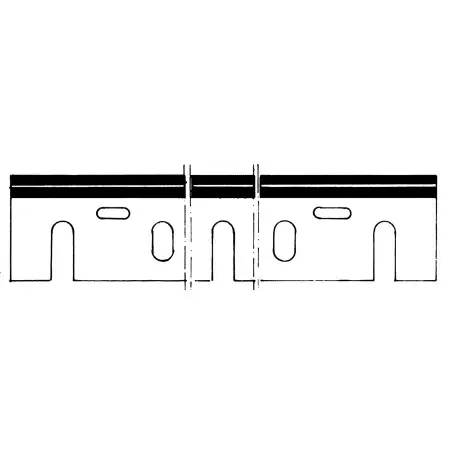 Jeu De 2 Fers Rabot Acier 170X35X3 Makita ref 140.528.00 Leman