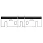 Jeu De 2 Fers Rabot Acier 170X35X3 Makita ref 140.528.00 Leman