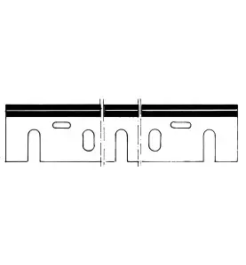 Jeu De 2 Fers Rabot Acier 170X35X3 Makita ref 140.528.00 Leman