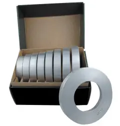 Coffret 9 Bagues Copiage Aluminium+Roulement Al.50 (Bagues Ø95.100.105.110.115.120.125.130.135+Rlt) ref COFFRET.CALIBRAGE Leman