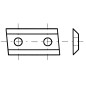 Plaquette K05 30X12X1,5 / 2 Coupes 35° Hm - Biais Latéral Gauche 5° ref 0030.1215.11 Leman