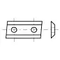 Plaquette K05 30X12X1,5 / 2 Coupes 35° Hm -Biais Latéral Droit 5° ref 0030.1215.10 Leman