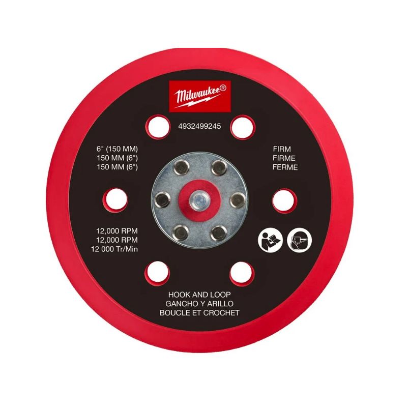 M12 FROSBPHH150 - Plateau de ponçage pour polisseuse M12 FUEL 150 mm - Rigide avec système auto-agrippant Milwaukee ref 49324992 M12 FROSBPHH150 - Plateau de ponçage pour polisseuse M12 FUEL 150 mm - Rigide avec système auto-agrippant Milwaukee ref 49324992