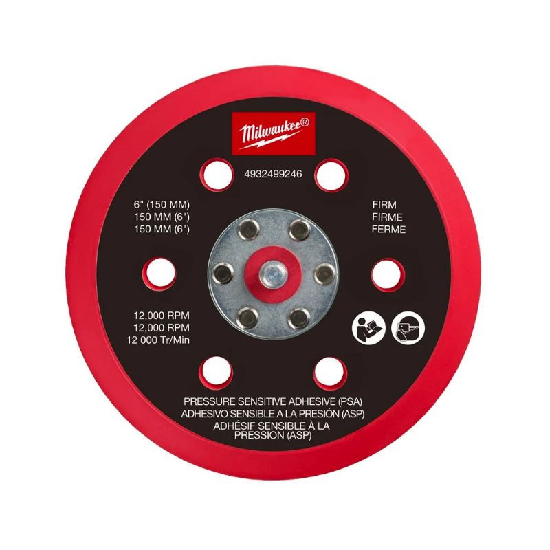 M12 FROSBPSP150 - Plateau de ponçage pour polisseuse M12 FUEL 150 mm - Souple avec adhésif sensible à la pression Milwaukee ref M12 FROSBPSP150 - Plateau de ponçage pour polisseuse M12 FUEL 150 mm - Souple avec adhésif sensible à la pression Milwaukee ref