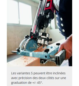 Station de perçage BST 460 S - Avec inclinaison