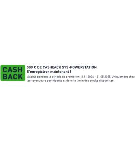 Opé CashBack SYS-PowerStation SYS-PST 1500 Li HP Festool