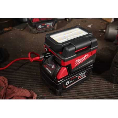 M18 ALIS-0 - Projecteur de chantier compact 18V, sans batterie, 1000 Lumens Milwaukee ref 4933498148