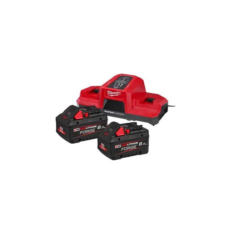M18 FORGENRG-802DBSC - Pack NRG 18V, 8.0 AH FORGE Red Li-ion, système M18 Milwaukee ref 4933498616 M18 FORGENRG-802DBSC - Pack NRG 18V, 8.0 AH FORGE Red Li-ion, système M18 Milwaukee ref 4933498616