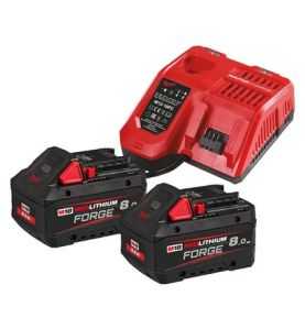 M18 FORGENRG-802 - Pack NRG 18V, 8.0 AH FORGE Red Li-ion, système M18 Milwaukee ref 4933498612