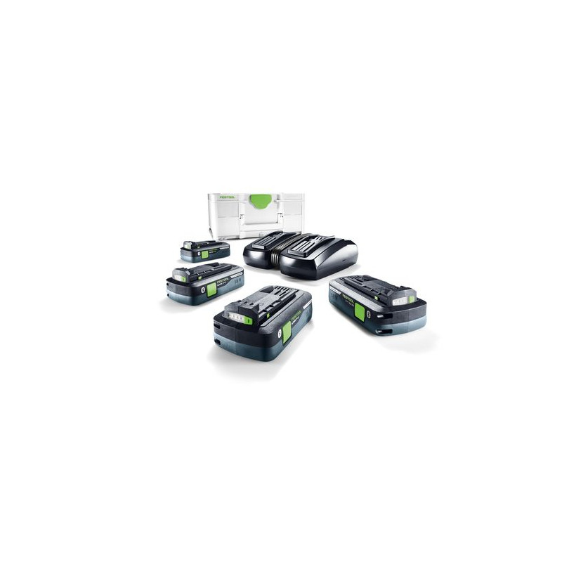 Festool Set Énergie SYS 18V 4x4,0/TCL 6 DUO Festool Set Énergie SYS 18V 4x4,0/TCL 6 DUO