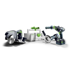 Festool Kit Combo sans fil menuiserie HKC 55/TPC 18/AGC 18/TB M 137