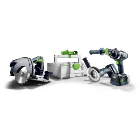 Festool Kit Combo sans fil menuiserie HKC 55/TPC 18/AGC 18/TB M 137