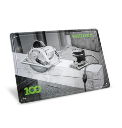 Festool Plaque de tôle 100 ans, machines rétro MES-FT1 100Y