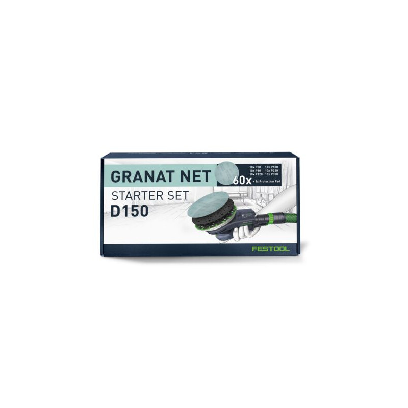 Festool Abrasif maillé Granat Net D150 GR NET-Set