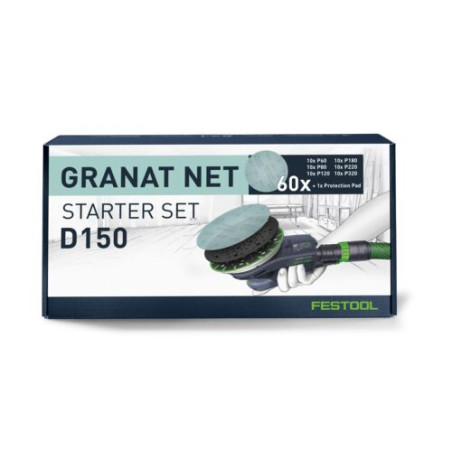 Festool Abrasif maillé Granat Net D150 GR NET-Set