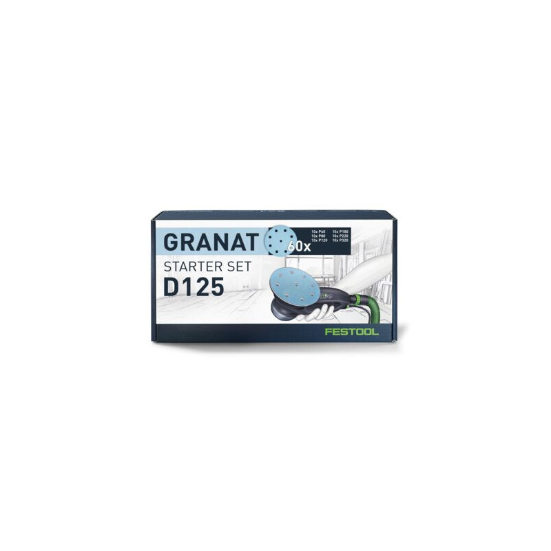 Festool Accessoires de ponçage Granat D125 GR-Set