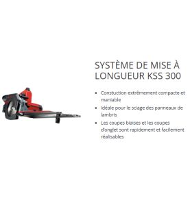 Système de mise à longueur KSS 300 MidiMAX dans le coffret T-MAX - Mafell 916701