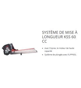Système de mise à longueur KSS 60 cc - Mafell 91B101
