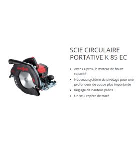 Scie circulaire portative K 85 Ec - Mafell 91C601