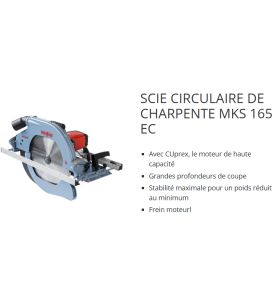 Scie circulaire de charpente MKS 165 Ec - Mafell 924501