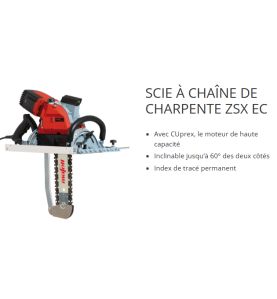 Scie à chaîne de charpente ZSX Ec / 400 Q - Mafell 925503