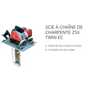 Scie à chaîne de charpente ZSX TWIN Ec - Mafell 961601
