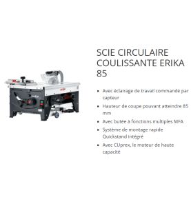 Scie circulaire coulissante ERIKA 85 - Mafell 971901